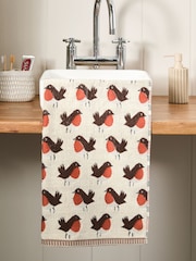 Christmas Robin Bird 100% Cotton Hand Towel - Bild 1 von 3