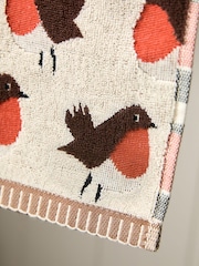 Christmas Robin Bird 100% Cotton Hand Towel - Bild 2 von 3