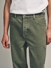 Szałwiowy - Jeansy w stylu vintage ze stretchem - Image 6 of 10