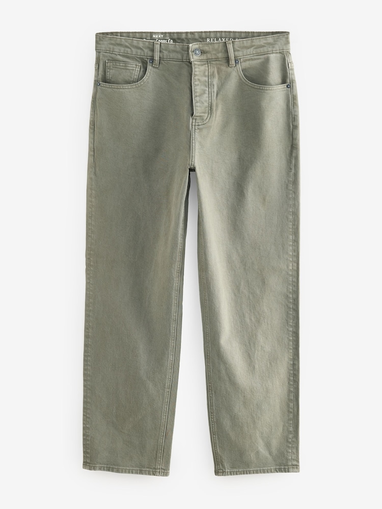Szałwiowy - Jeansy w stylu vintage ze stretchem - Image 7 of 10
