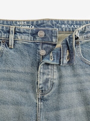 Blue Tint Relaxed Fit Vintage Wash Denim Jeans - Image 12 of 13