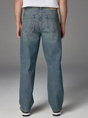 Blue Tint Relaxed Fit Vintage Wash Denim Jeans - Image 2 of 13