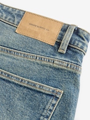 Blue Tint Relaxed Fit Vintage Wash Denim Jeans - Image 9 of 13