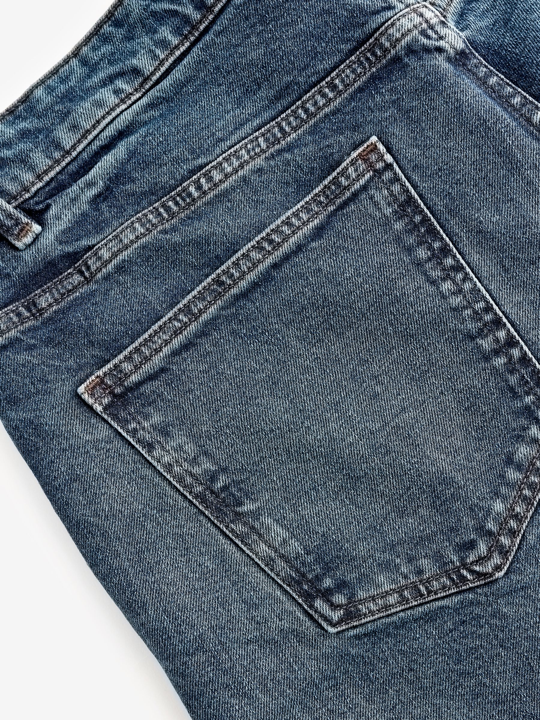 Level 7 Men's Relaxed Straight Dark Vintage Zip Utility