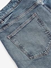 Blue Dark Tint Relaxed Fit Vintage Wash Denim Jeans - Image 11 of 12