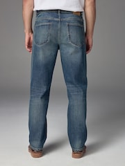 Blue Dark Tint Relaxed Fit Vintage Wash Denim Jeans - Image 3 of 12