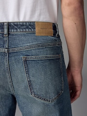 Blue Dark Tint Relaxed Fit Vintage Wash Denim Jeans - Image 7 of 12