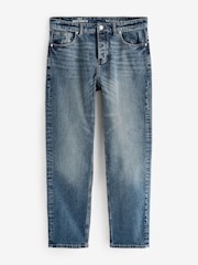 Blue Dark Tint Relaxed Fit Vintage Wash Denim Jeans - Image 8 of 12