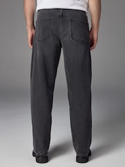 Black Washed Relaxed Fit Vintage Stretch Authentic Jeans - Image 3 of 7