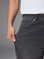 Black Washed Relaxed Fit Vintage Stretch Authentic Jeans - Image 4 of 7