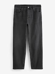 Black Washed Relaxed Fit Vintage Stretch Authentic Jeans - Image 7 of 7