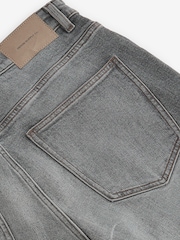 Grey Washed Relaxed Fit Vintage Wash Denim Jeans - Image 11 of 12