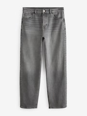 Grey Washed Relaxed Fit Vintage Wash Denim Jeans - Image 8 of 12