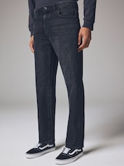 Black Vintage Straight Fit Vintage Stretch Authentic Jeans - Image 1 of 11