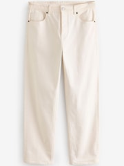Ecru White Relaxed Fit Vintage Stretch Authentic Jeans - Image 7 of 10