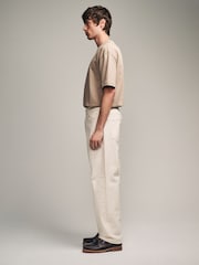Ecru White Relaxed Fit Vintage Stretch Authentic Jeans - Image 2 of 10