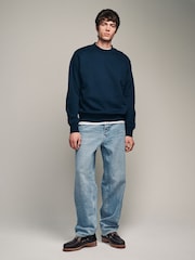 Blue Light Relaxed Fit Vintage Wash Denim Jeans - Image 1 of 9
