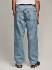 Blue Light Relaxed Fit Vintage Wash Denim Jeans - Image 3 of 9