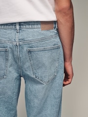 Blue Light Relaxed Fit Vintage Wash Denim Jeans - Image 6 of 9