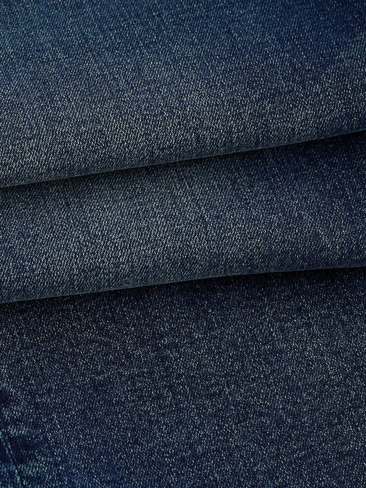 Blue Mid Regular Tapered Fit Vintage Wash Denim Jeans - Image 12 of 12