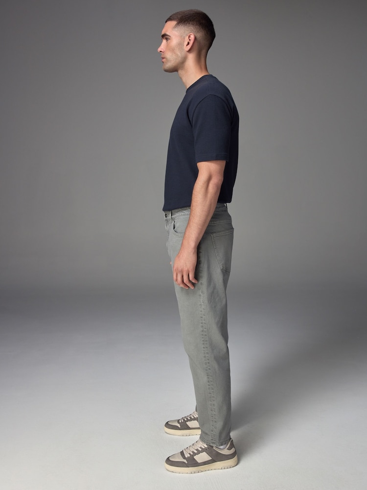 Grey Light Straight Fit Vintage Stretch Authentic Jeans - Image 2 of 12