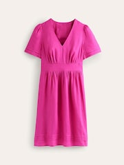 Boden Pink Eve Linen Short Dress - Image 5 of 5