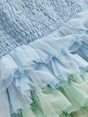 Boden Blue Rainbow Skirt Tulle Dress - Image 3 of 4