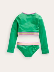 Boden Green Long Sleeve Flower SwinSuit - Image 2 of 3