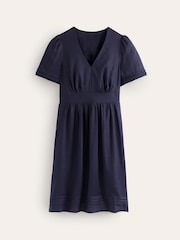Boden Navy Eve Linen Short Dress - Image 5 of 5