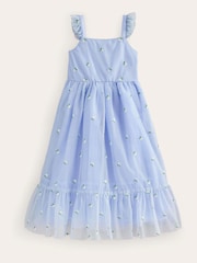 Boden Blue Bow Back Tulle Dress - Image 1 of 3