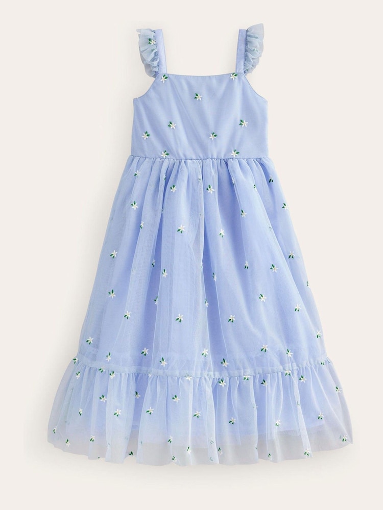 Boden Blue Bow Back Tulle Dress - Image 1 of 3