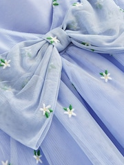 Boden Blue Bow Back Tulle Dress - Image 3 of 3