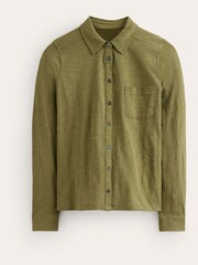 Boden Green Amelia Jersey 100% Cotton Shirt - Image 5 of 5