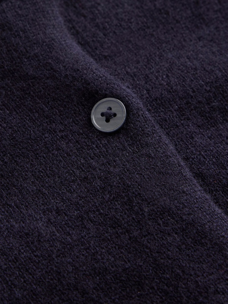 Boden Blue Eva Cashmere Cropped Cardigan - Image 6 of 6