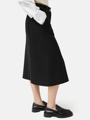 Jigsaw Black Seamed Detail A-Line Skirt - Image 2 of 5