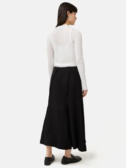 Jigsaw White Irregular Plissé Crew Top - Image 5 of 5