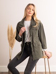 Lakeland Leather Green Suri Safari 100% Cotton Jacket - Image 2 of 3