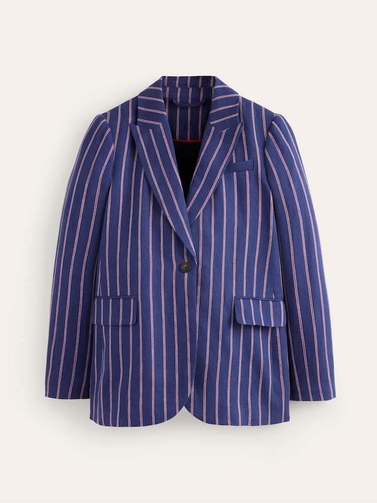 Boden Blue Bloomsbury Interest Blazer - Image 5 of 5