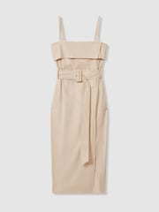 Reiss Stone Dhalia Cargo Belted Midi Dress - Image 2 of 5
