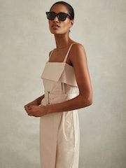 Reiss Stone Dhalia Cargo Belted Midi Dress - Image 3 of 5