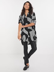 JD Williams Mono Print Uma Blouse - Image 1 of 3