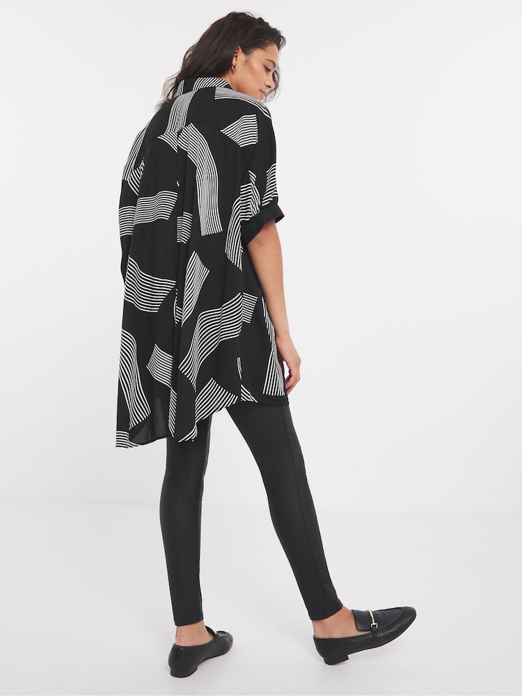 JD Williams Mono Print Uma Blouse - Image 2 of 3