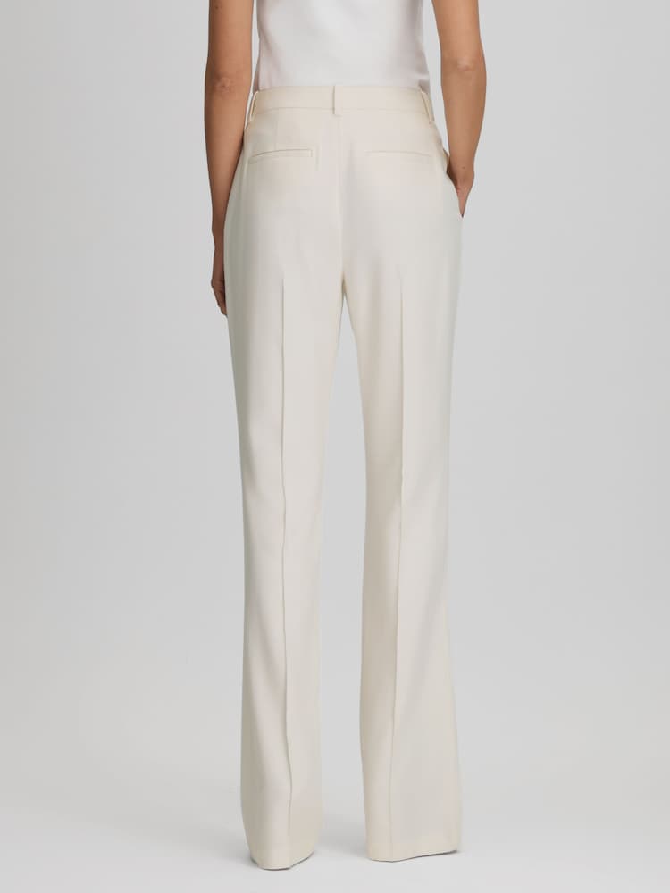 Reiss Cream Millie Petite Flared Suit Trousers - Image 6 of 6