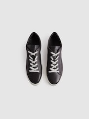 Harrys London Grained Leather Trainers - Image 2 of 4