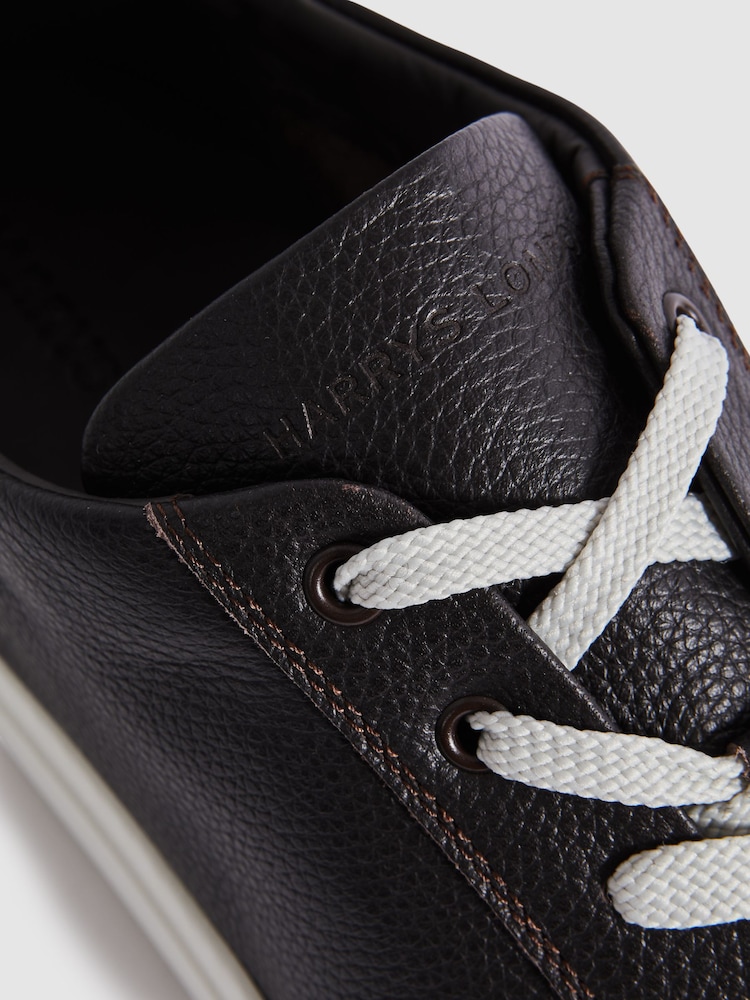 Harrys London Grained Leather Trainers - Image 4 of 4 Harrys London Grained Leather Trainers - Image 4 of 4