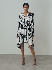 Reiss Lara Italian Cape Sleeve Mini платья - Image 3 of 6