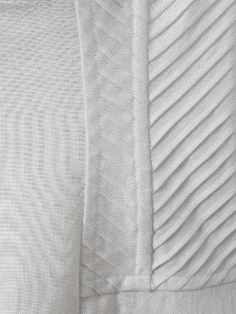 Reiss Ivory Etta Linen Corset Midi Dress - Image 5 of 5