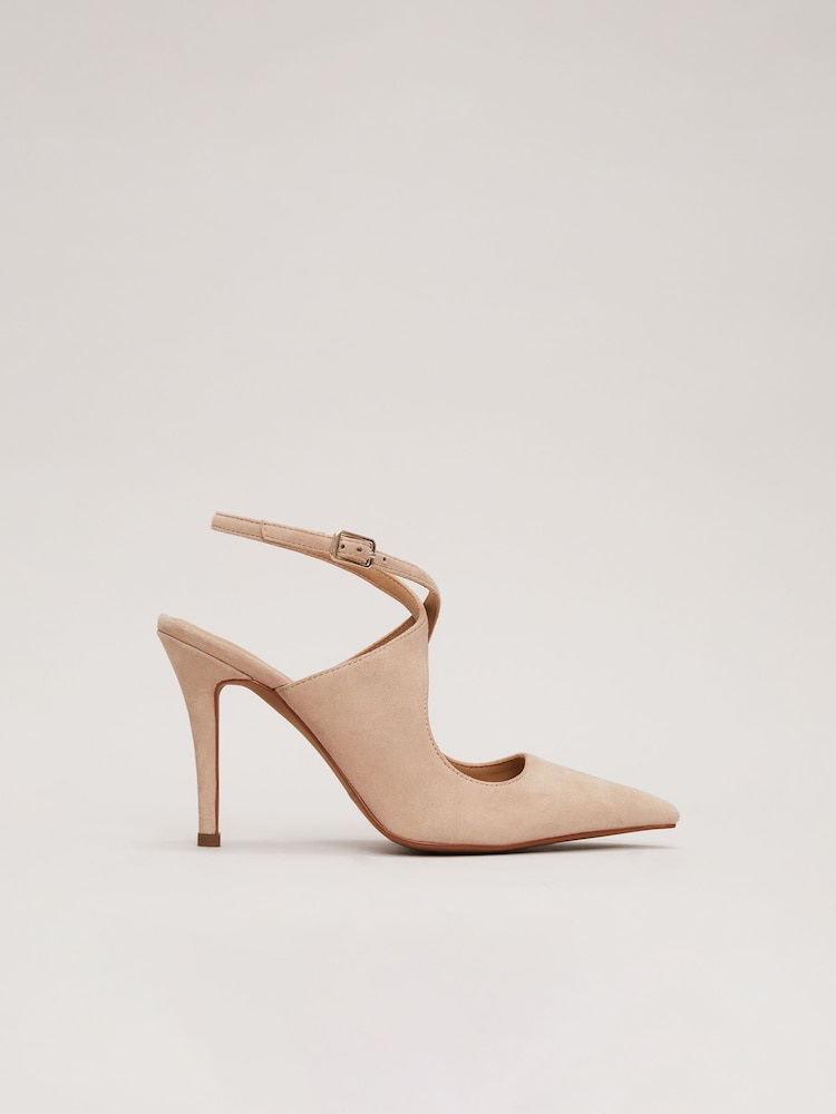 Phase Eight Natural Cross-Over Ankle Shoes - Image 1 of 7