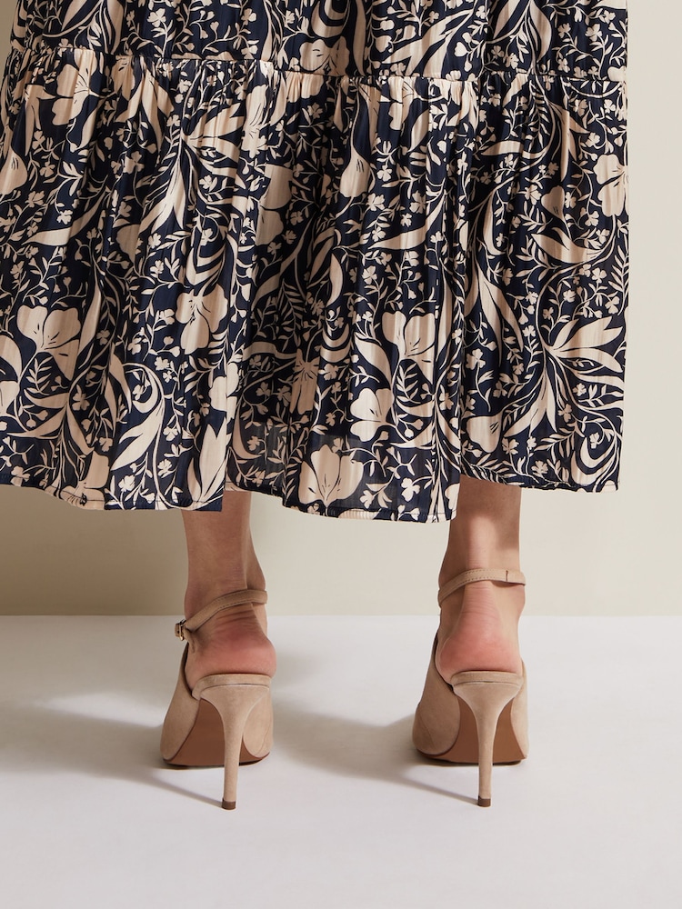 Phase Eight Natural Cross-Over Ankle Shoes - Image 2 of 7 Phase Eight Natural Cross-Over Ankle Shoes - Image 2 of 7