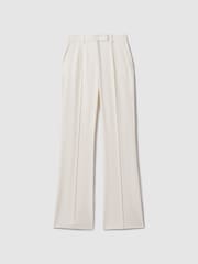 Reiss Cream Millie Flared Suit Trousers - Image 2 of 6